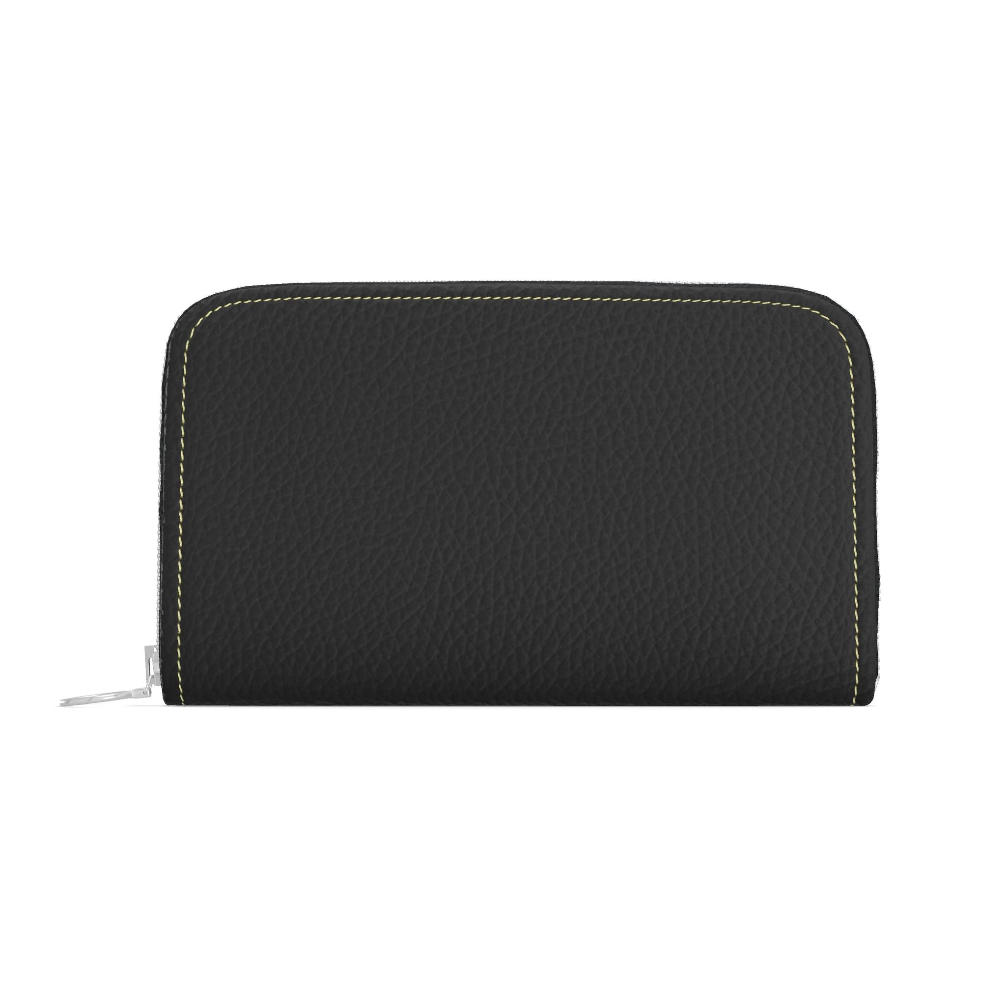 Large Leather Zip Wallet in Midnight