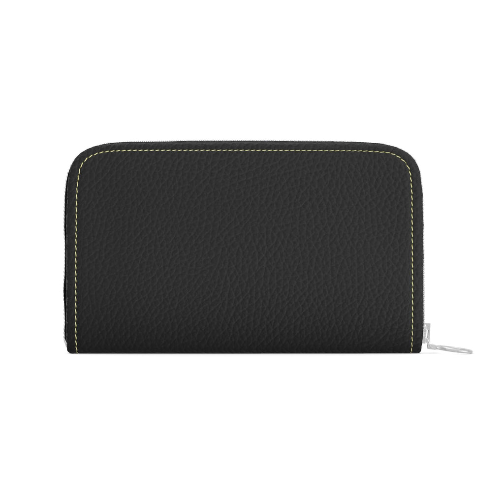 Large Leather Zip Wallet in Midnight