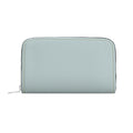 Large Leather Zip Wallet in Lagoon