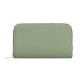 Large Leather Zip Wallet in Sage