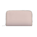 Large Leather Zip Wallet in Blush