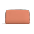 Large Leather Zip Wallet in Melon