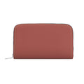 Large Leather Zip Wallet in Brick