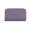 Large Leather Zip Wallet in Wisteria