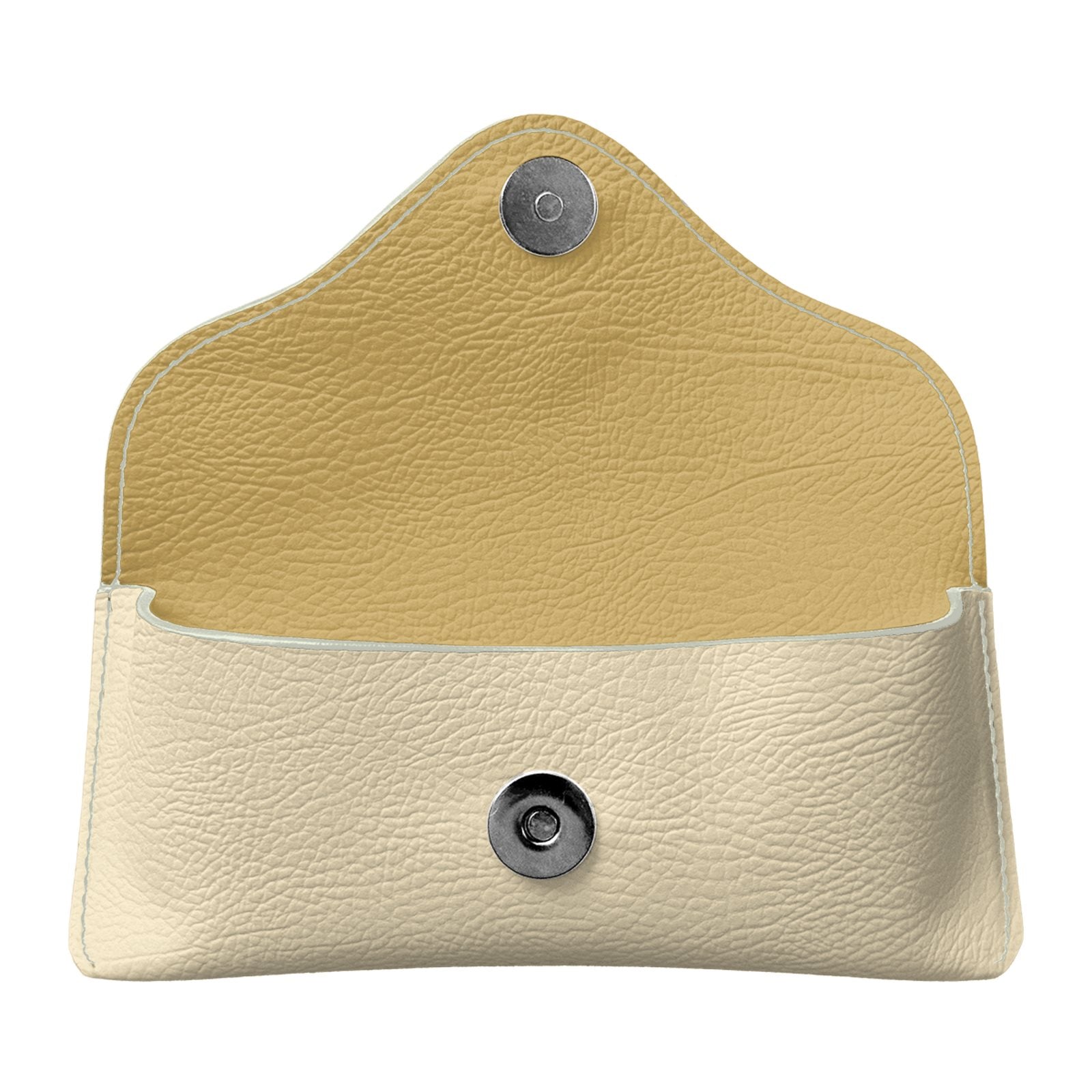 Solid Color Leather  Glasses Case in Buttercup